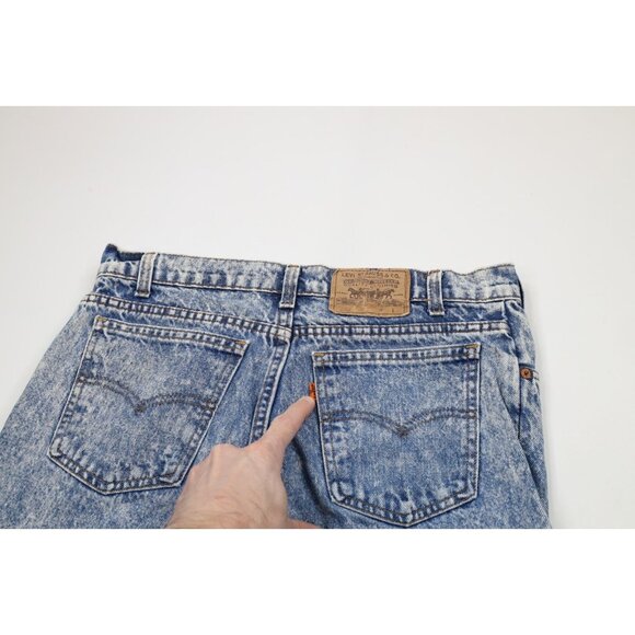 Vtg 80s Levis 550 Orange Tab Mens 32x36 Acid Wash Relaxed Tapered Leg Jeans USA - Picture 11 of 15